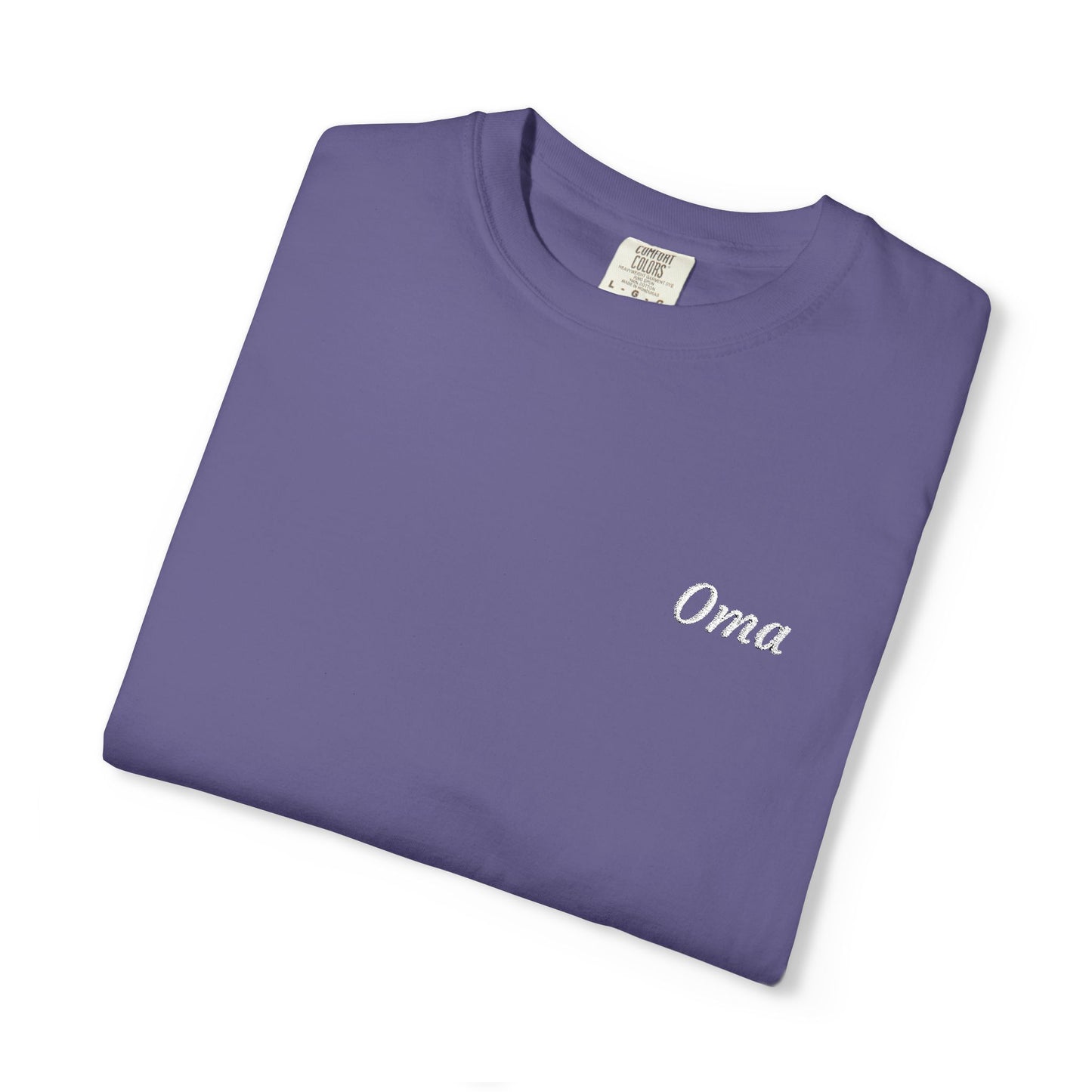 Custom Grandparent Embroidered Name - Comfort Color T-Shirt