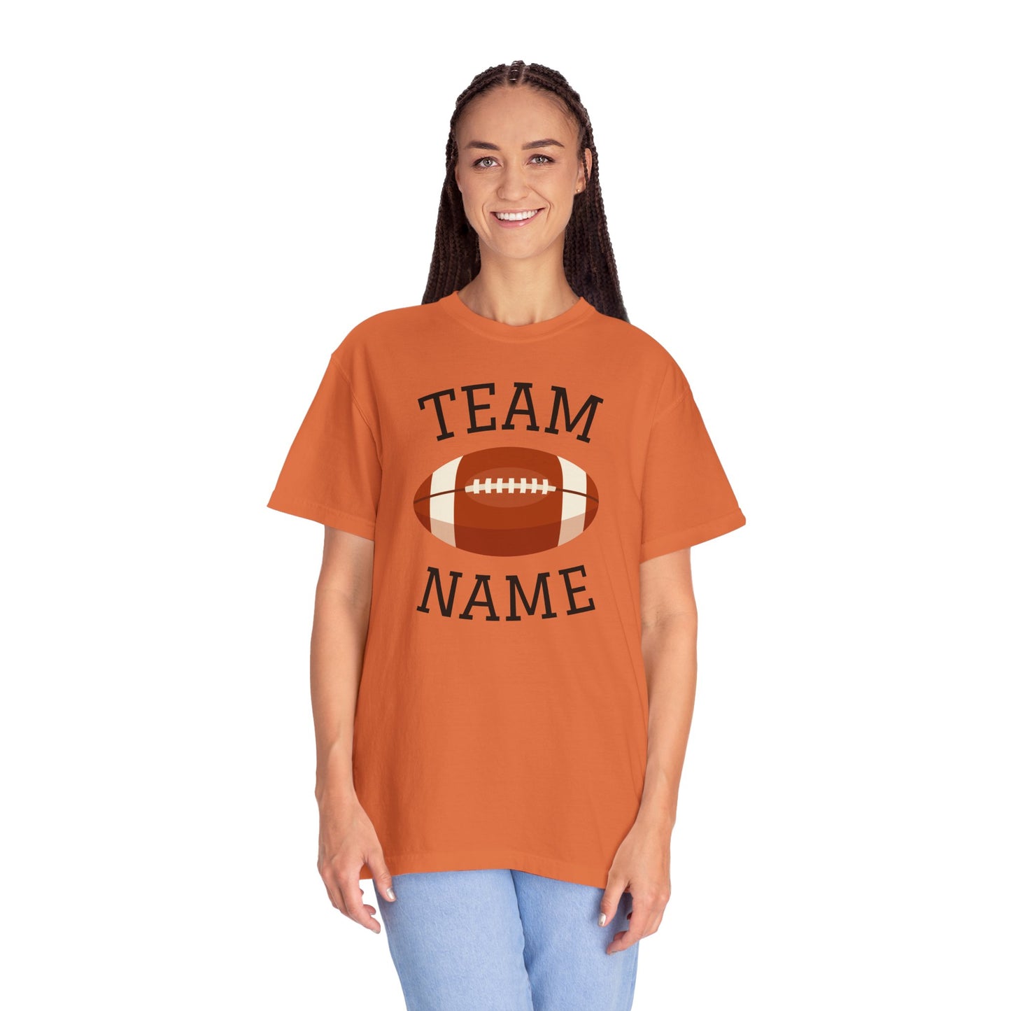 CUSTOM Football Team T-Shirt for Parents & Kids - Personalize with Name, Team Name & Number