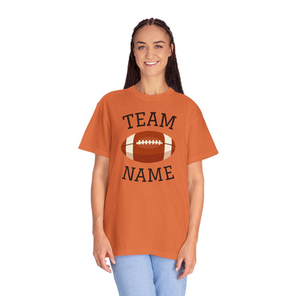 CUSTOM Football Team T-Shirt for Parents & Kids - Personalize with Name, Team Name & Number