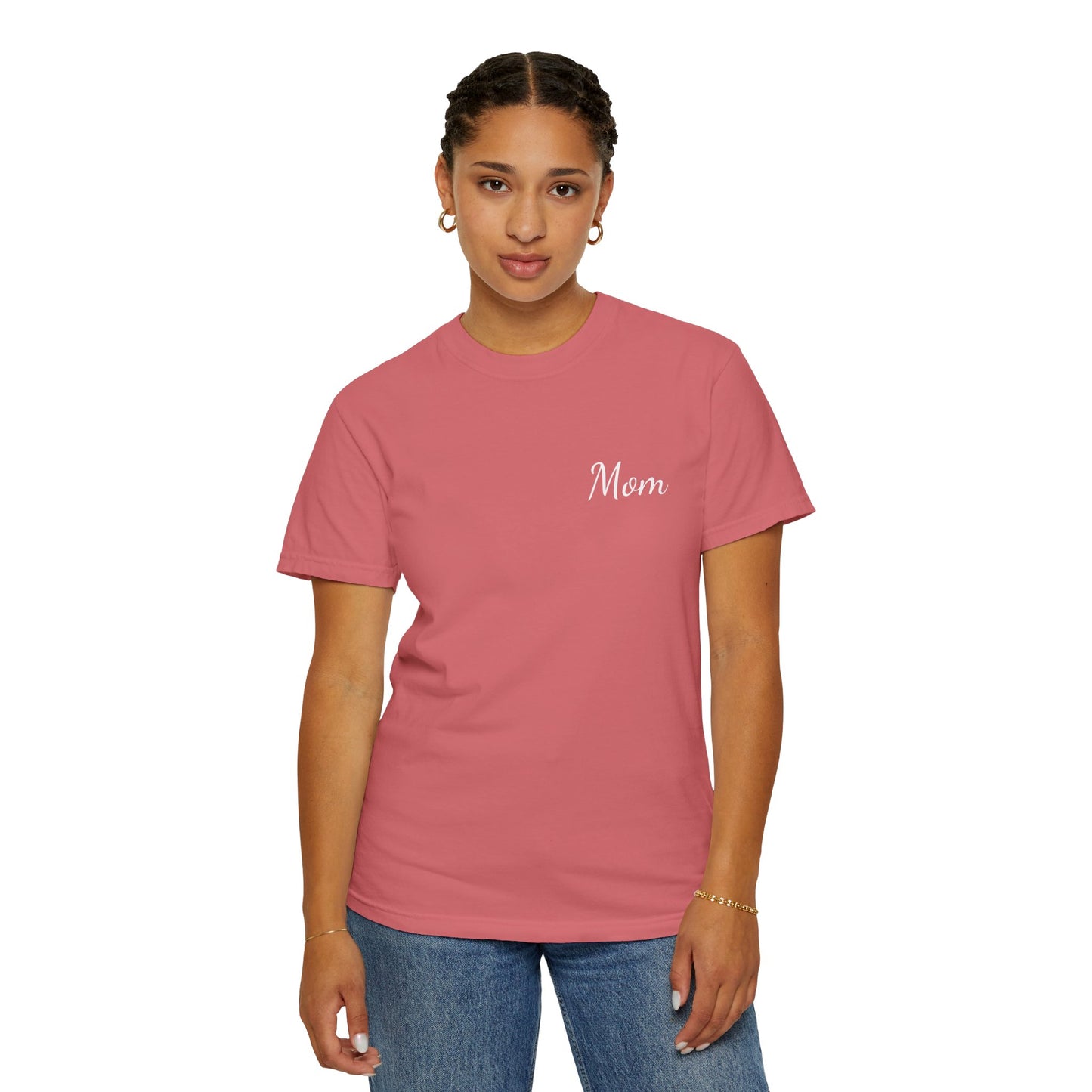Mom Script Printed T-Shirt | Comfort Colors