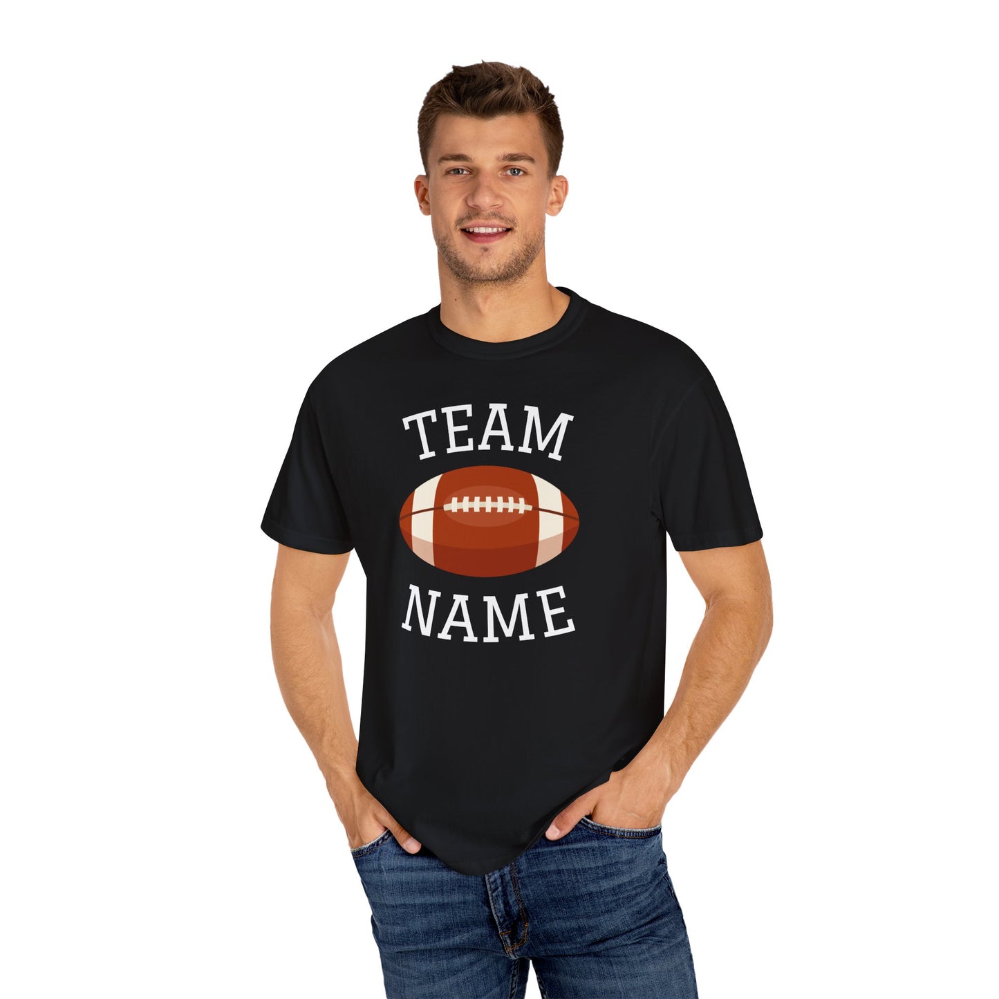 CUSTOM Football Team T-Shirt for Parents & Kids - Personalize with Name, Team Name & Number