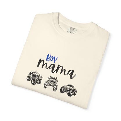 Boy Mama T-Shirt — Mom of Boys Graphic Tee with Trucks