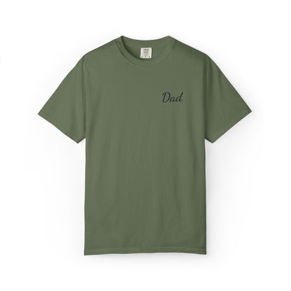 Dad Script Embroidered Comfort Color T-Shirt