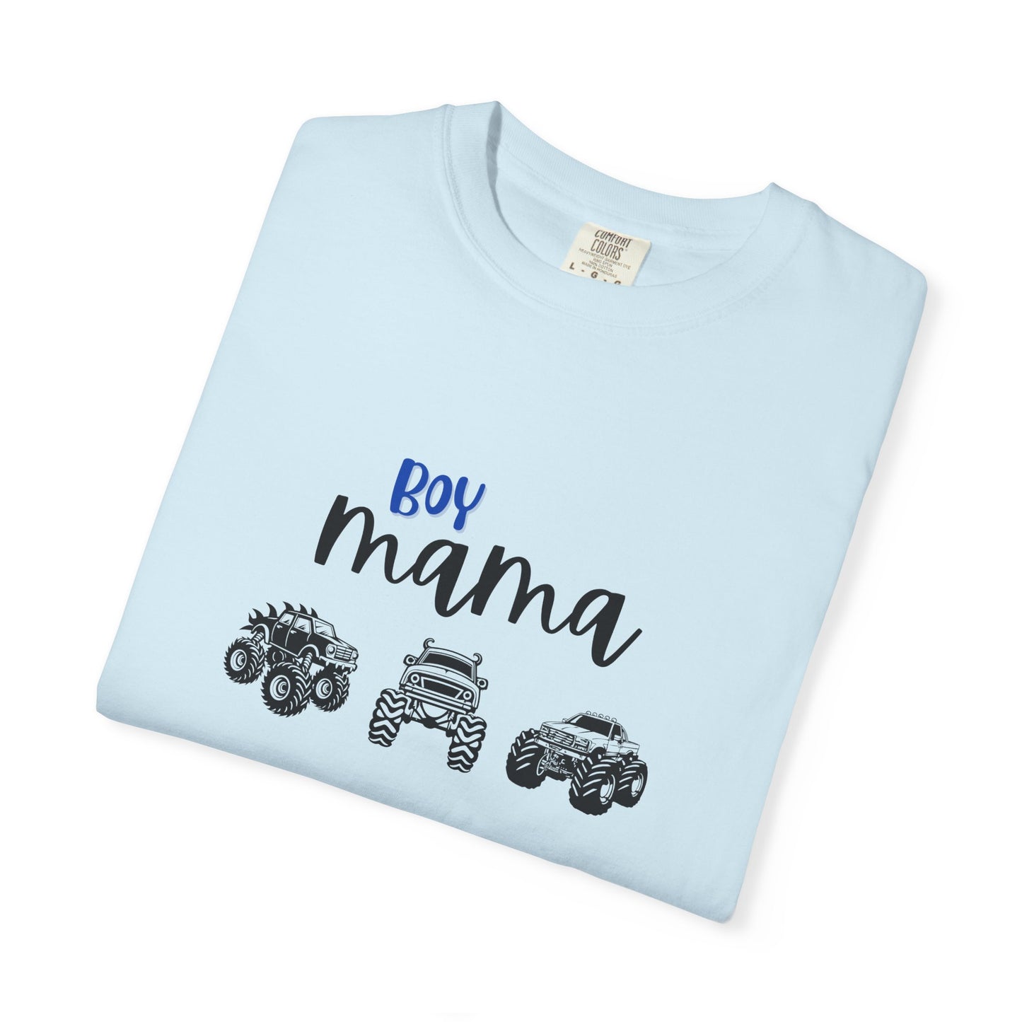 Boy Mama T-Shirt — Mom of Boys Graphic Tee with Trucks
