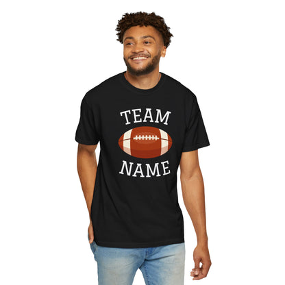 CUSTOM Football Team T-Shirt for Parents & Kids - Personalize with Name, Team Name & Number