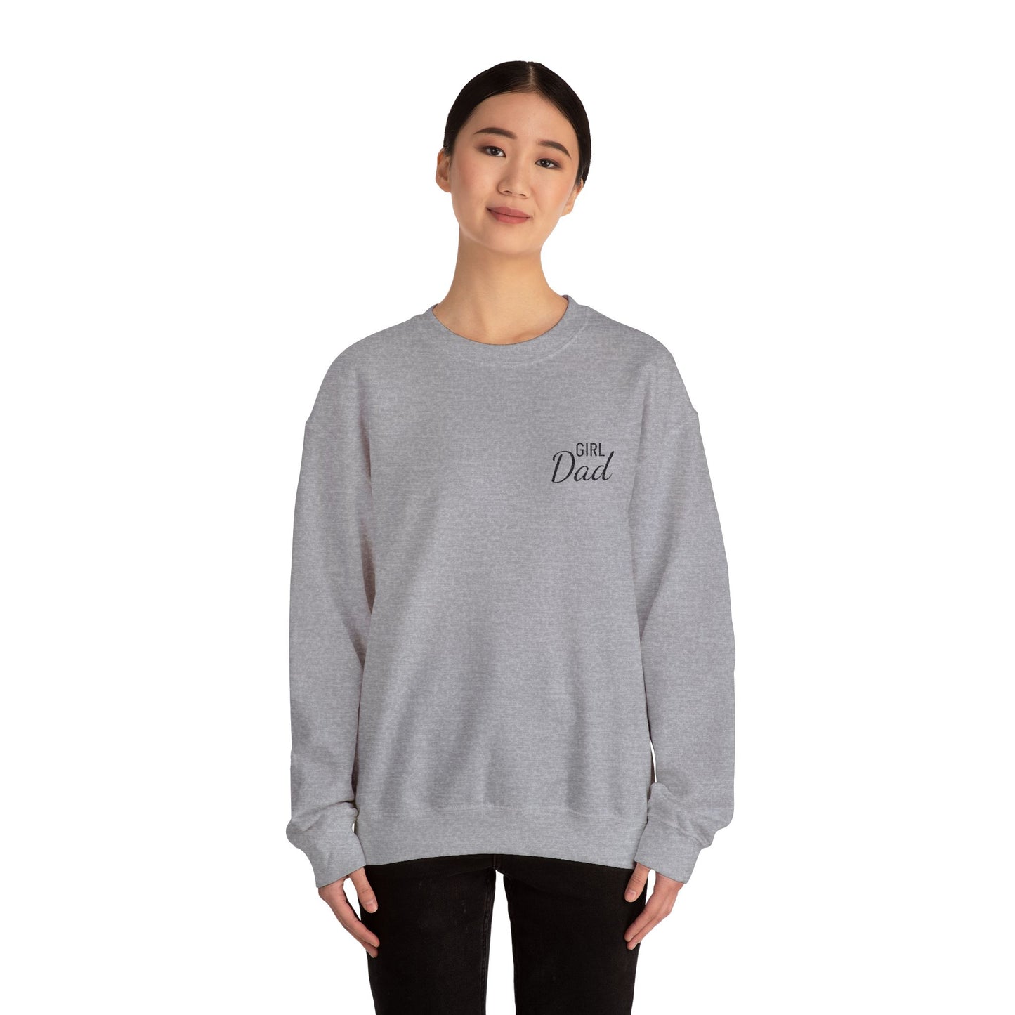 Girl Dad Embroidered Crewneck Sweatshirt