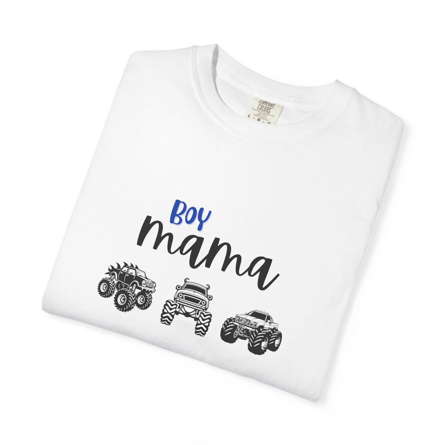 Boy Mama T-Shirt — Mom of Boys Graphic Tee with Trucks