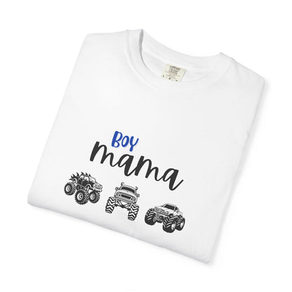 Boy Mama T-Shirt — Mom of Boys Graphic Tee with Trucks