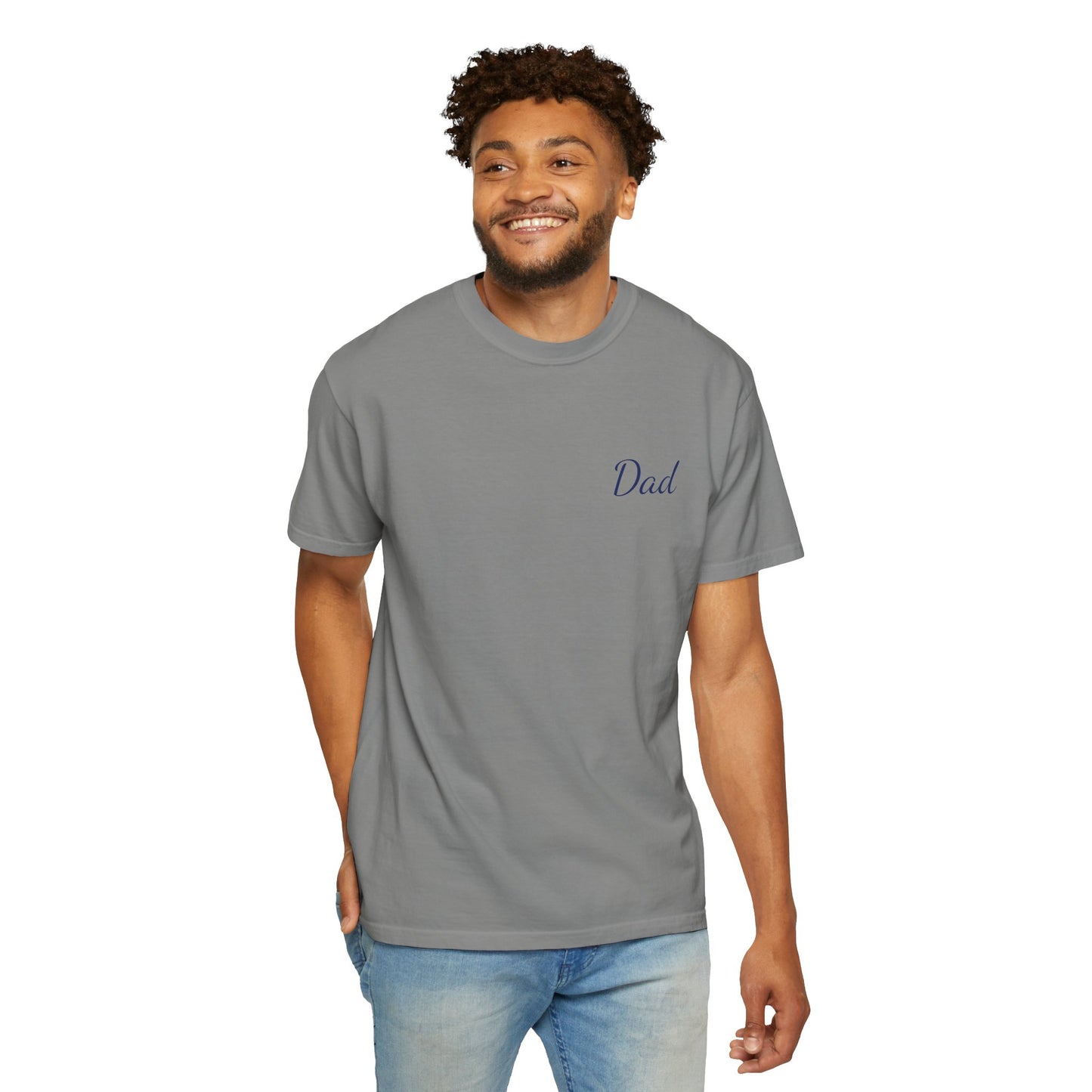 Dad Script Printed T-Shirt | Comfort Colors