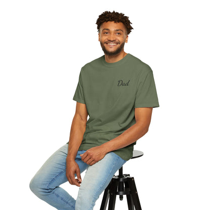 Dad Script Embroidered Comfort Color T-Shirt