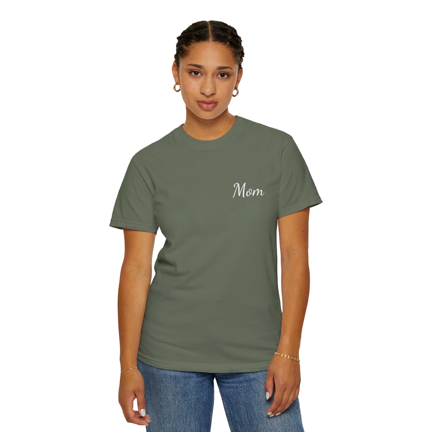 Mom Script Printed T-Shirt | Comfort Colors