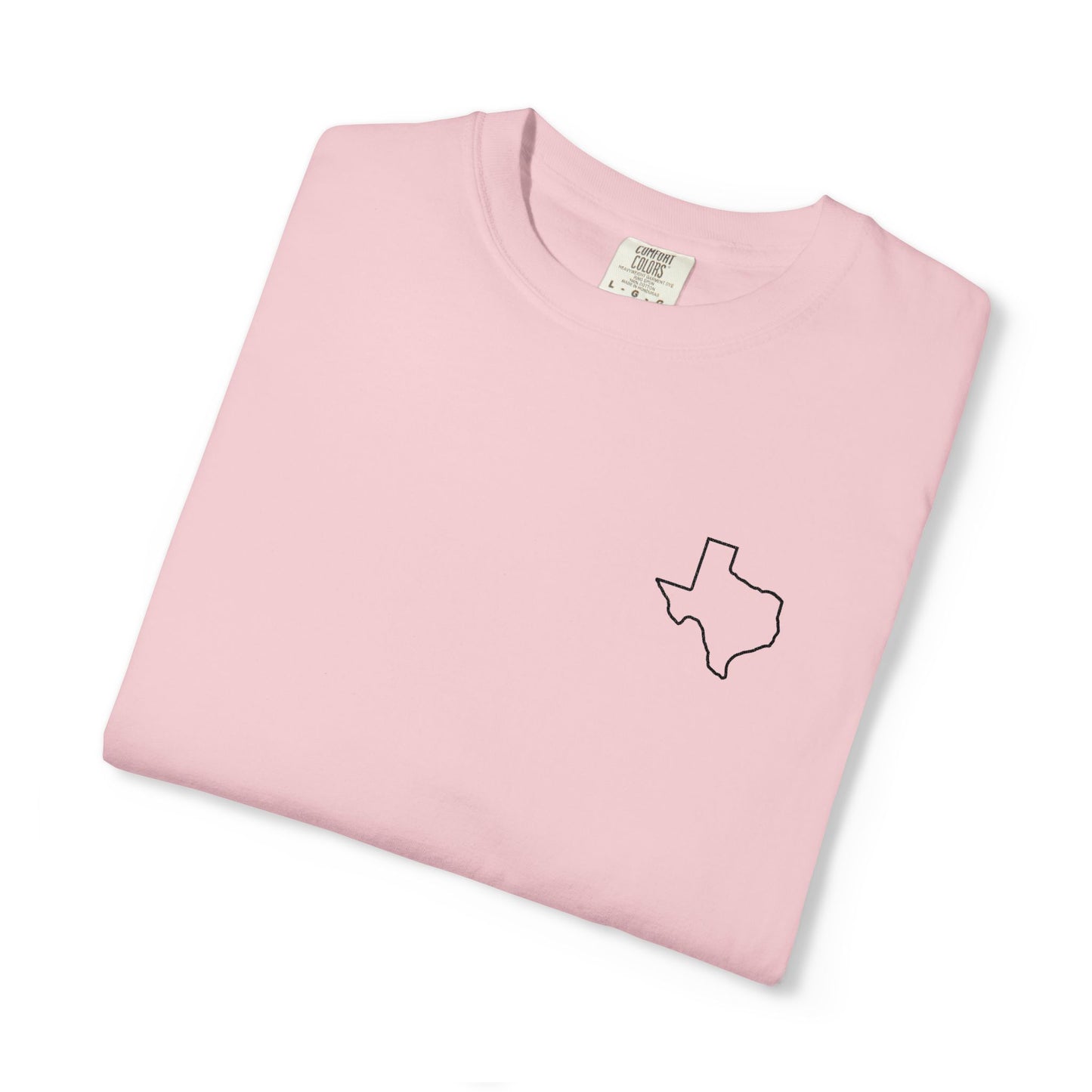 Embroidered Texas Outline T-Shirt | Comfort Colors