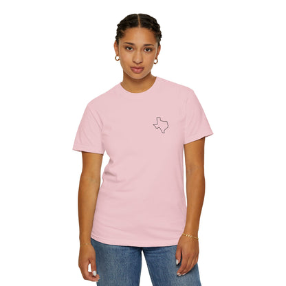 Embroidered Texas Outline T-Shirt | Comfort Colors