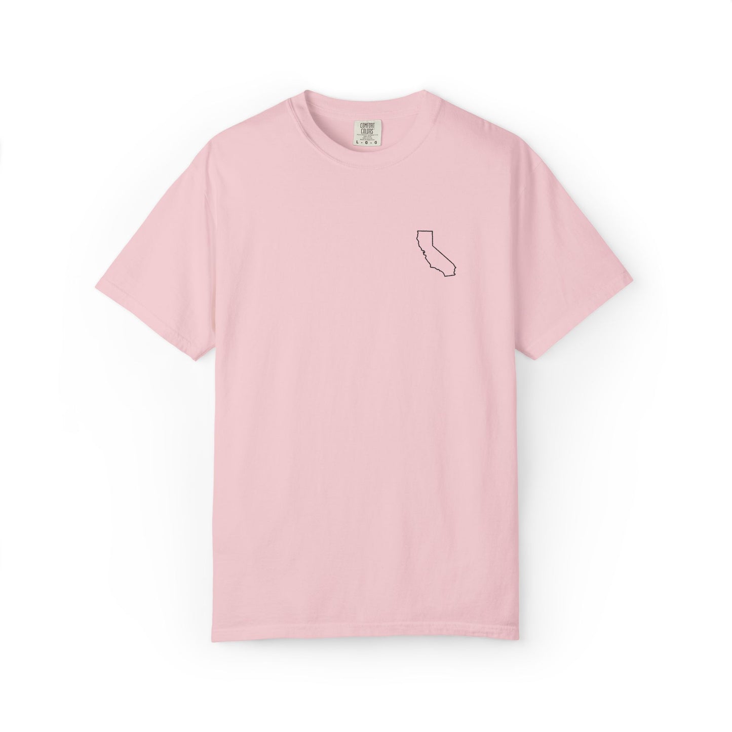 Embroidered California Outline T-Shirt | Comfort Colors