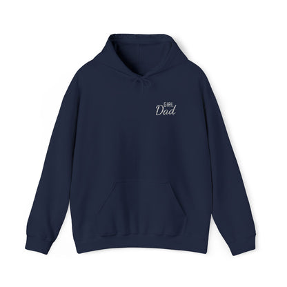 Girl Dad Embroidered Hoodie - White Text