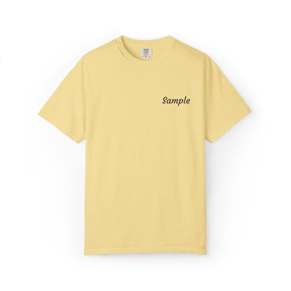 Custom Grandparent Embroidered Name - Comfort Color T-Shirt