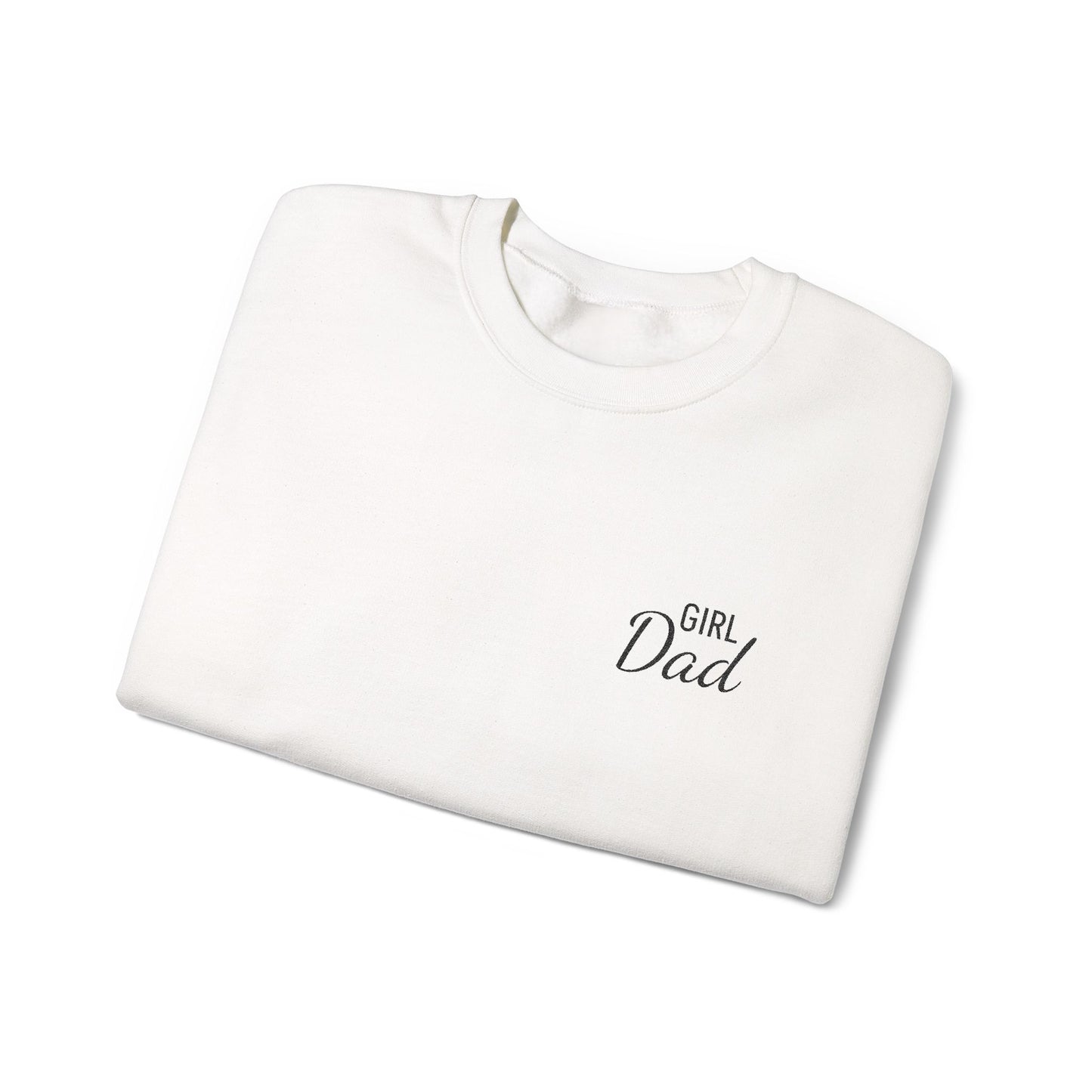 Girl Dad Embroidered Crewneck Sweatshirt