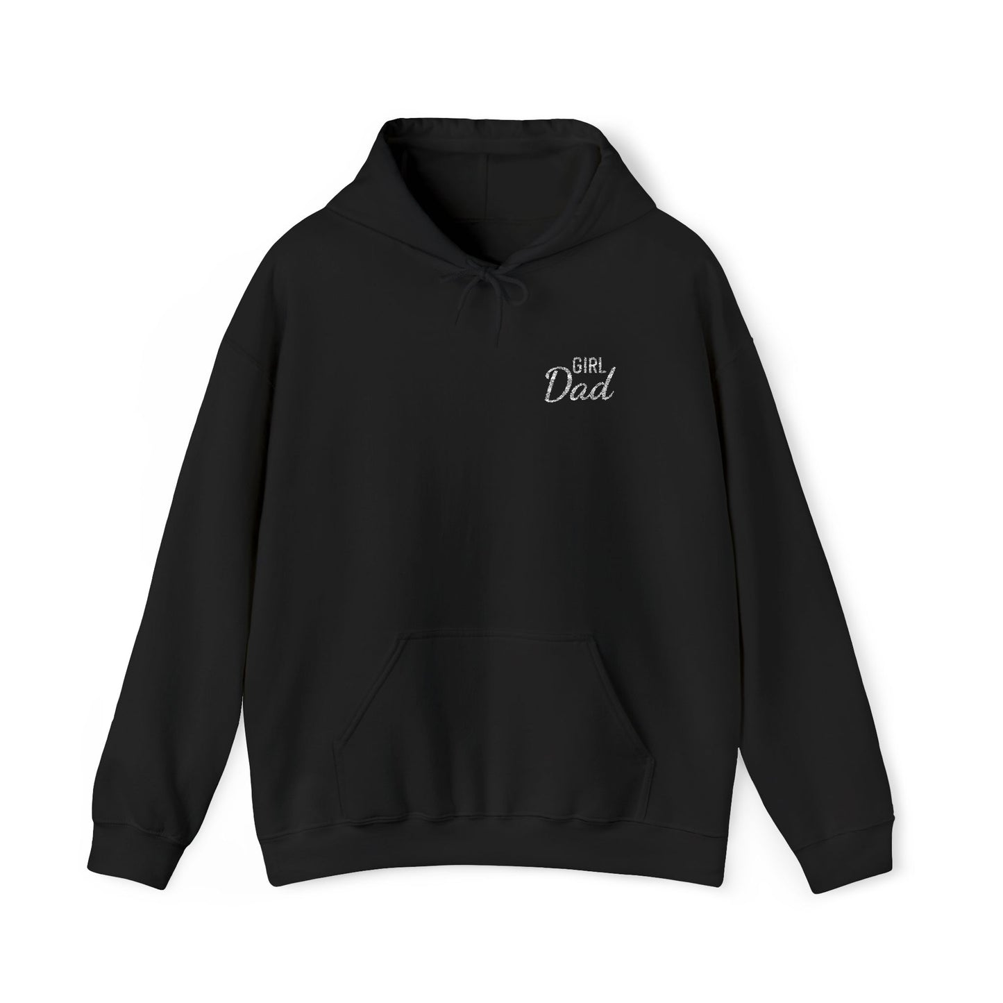Girl Dad Embroidered Hoodie - White Text
