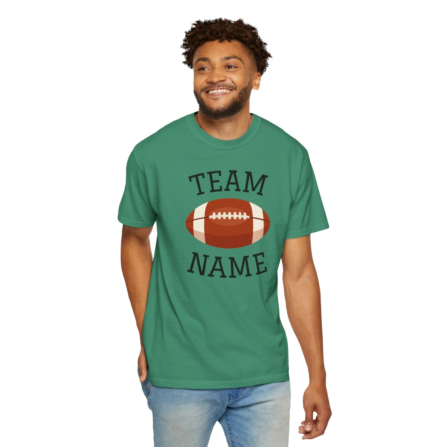 CUSTOM Football Team T-Shirt for Parents & Kids - Personalize with Name, Team Name & Number