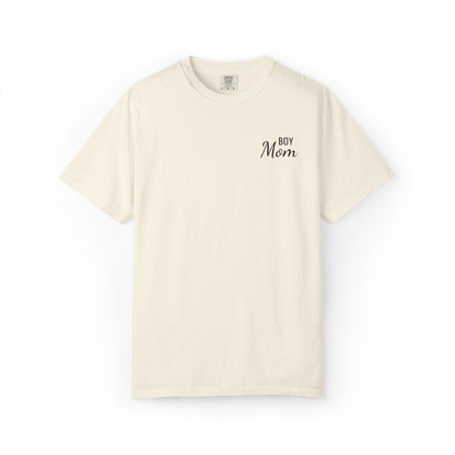 Boy Mom Embroidered Comfort Color T-Shirt
