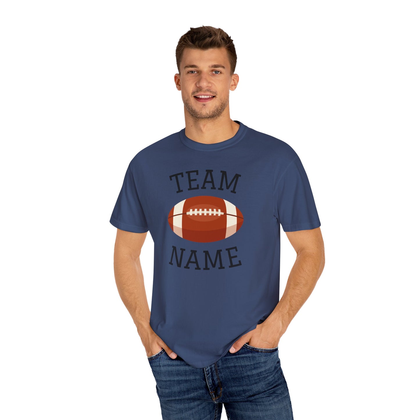 CUSTOM Football Team T-Shirt for Parents & Kids - Personalize with Name, Team Name & Number