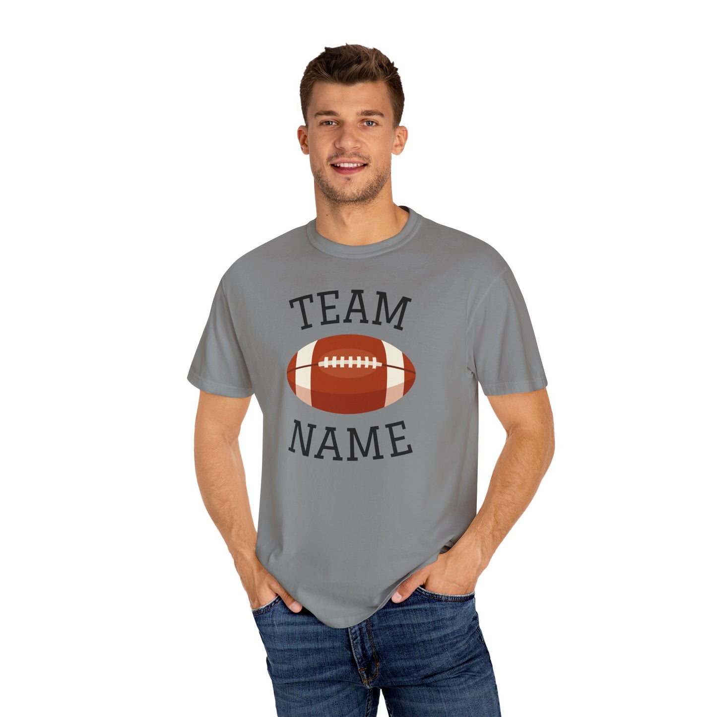 CUSTOM Football Team T-Shirt for Parents & Kids - Personalize with Name, Team Name & Number