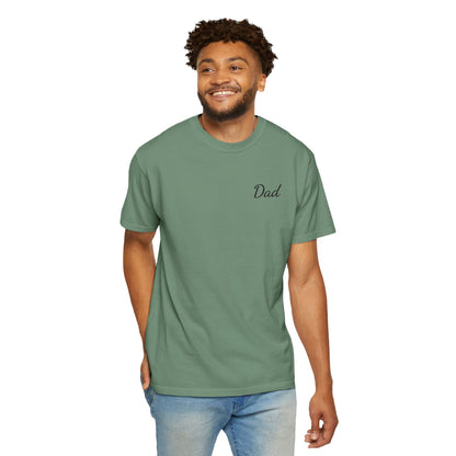 Dad Script Embroidered Comfort Color T-Shirt