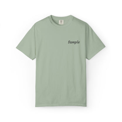 Custom Grandparent Embroidered Name - Comfort Color T-Shirt