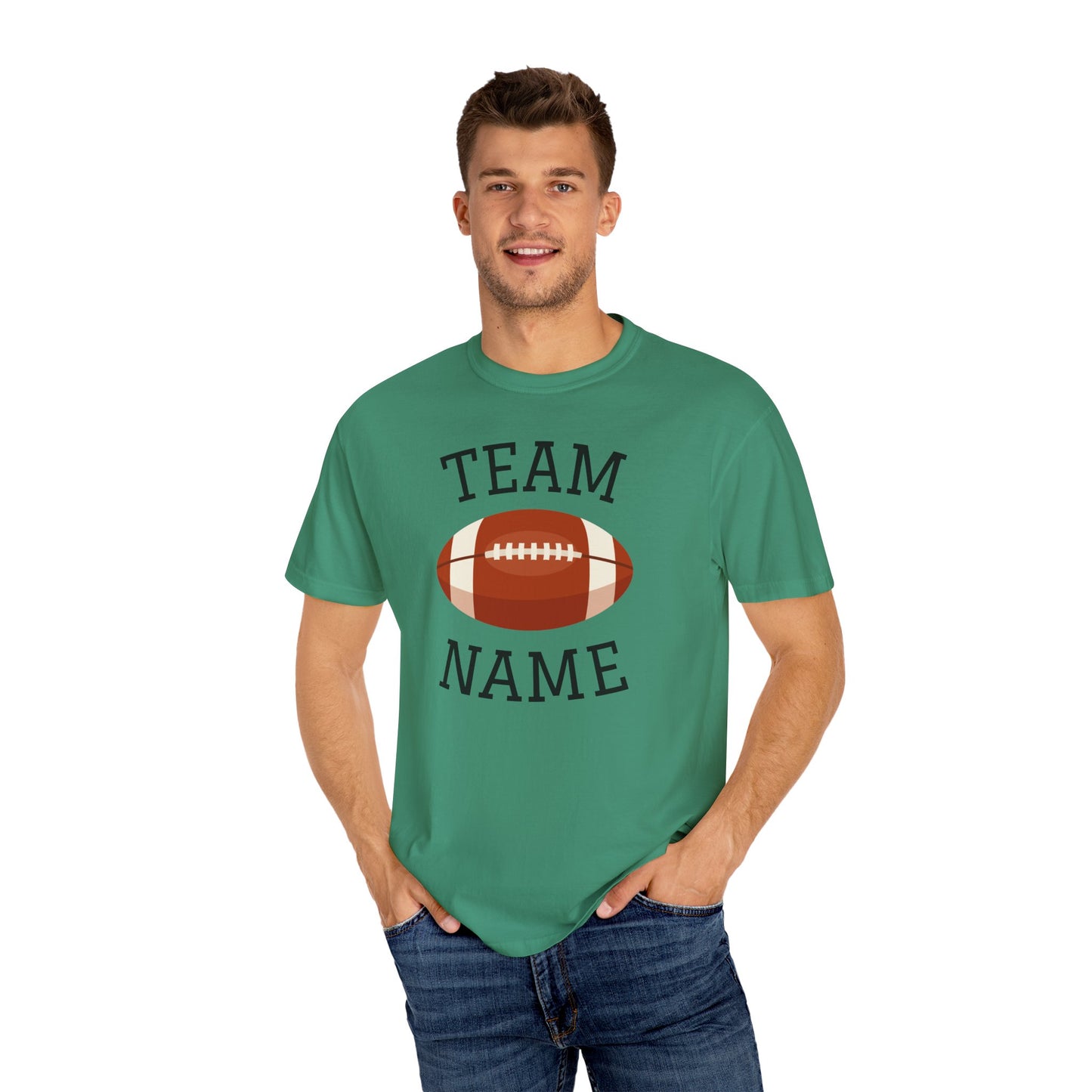 CUSTOM Football Team T-Shirt for Parents & Kids - Personalize with Name, Team Name & Number