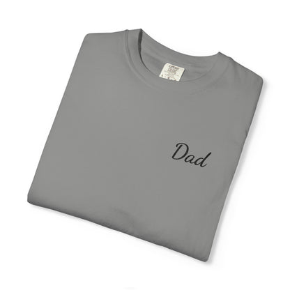 Dad Script Embroidered Comfort Color T-Shirt