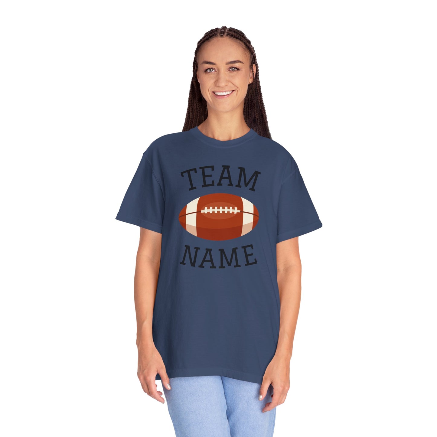 CUSTOM Football Team T-Shirt for Parents & Kids - Personalize with Name, Team Name & Number
