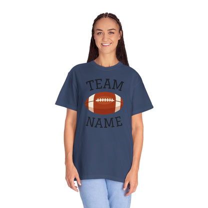 CUSTOM Football Team T-Shirt for Parents & Kids - Personalize with Name, Team Name & Number