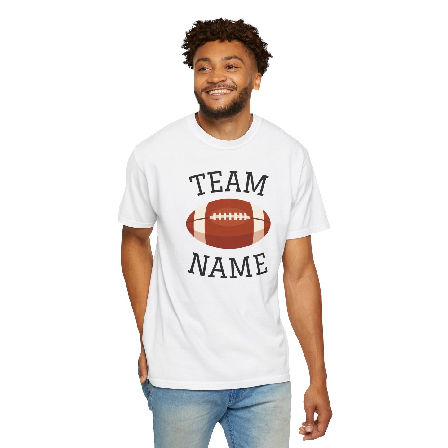 CUSTOM Football Team T-Shirt for Parents & Kids - Personalize with Name, Team Name & Number