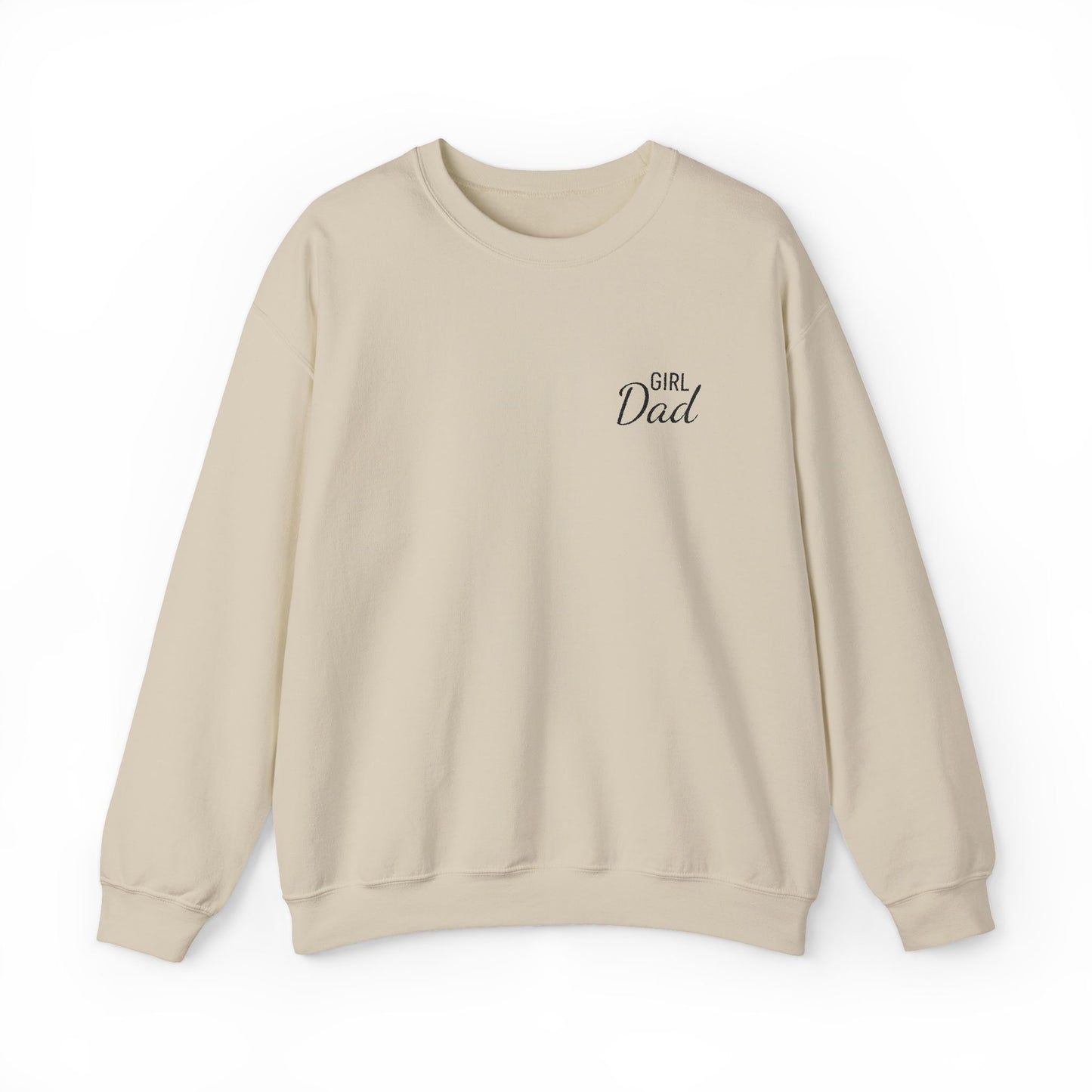 Girl Dad Embroidered Crewneck Sweatshirt