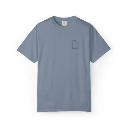 Embroidered Utah Outline T-Shirt | Comfort Colors