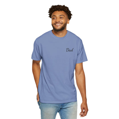 Dad Script Embroidered Comfort Color T-Shirt