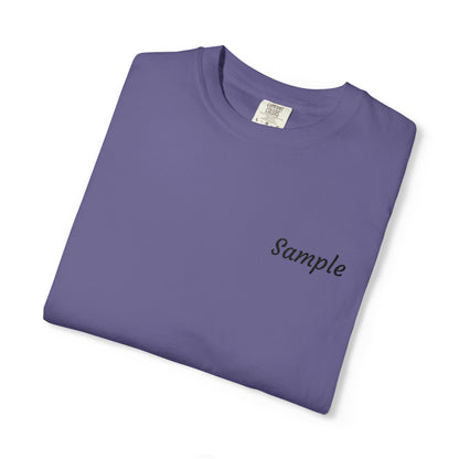 Custom Grandparent Embroidered Name - Comfort Color T-Shirt