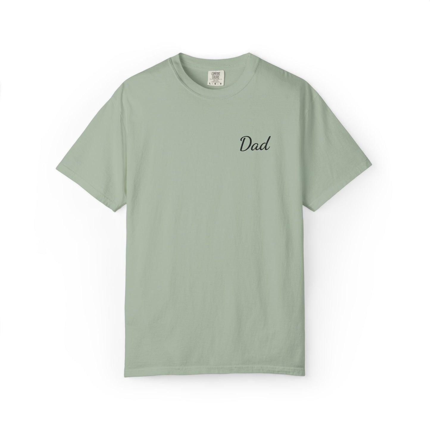 Dad Script Embroidered Comfort Color T-Shirt