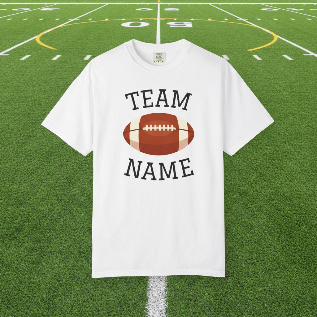 CUSTOM Football Team T-Shirt for Parents & Kids - Personalize with Name, Team Name & Number