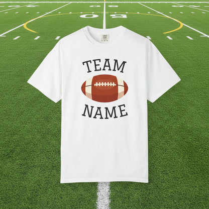 CUSTOM Football Team T-Shirt for Parents & Kids - Personalize with Name, Team Name & Number