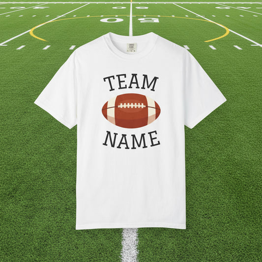 CUSTOM Football Team T-Shirt for Parents & Kids - Personalize with Name, Team Name & Number