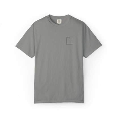 Embroidered Utah Outline T-Shirt | Comfort Colors