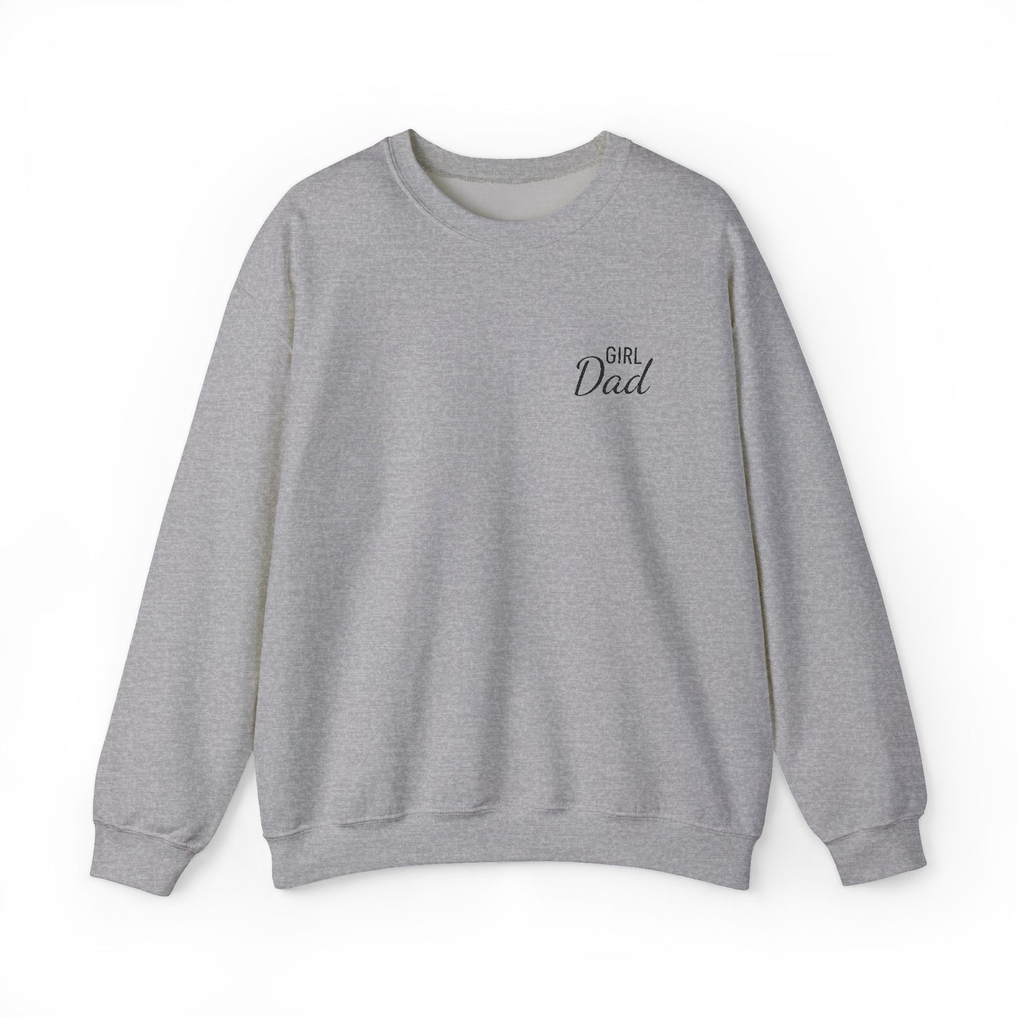 Girl Dad Embroidered Crewneck Sweatshirt