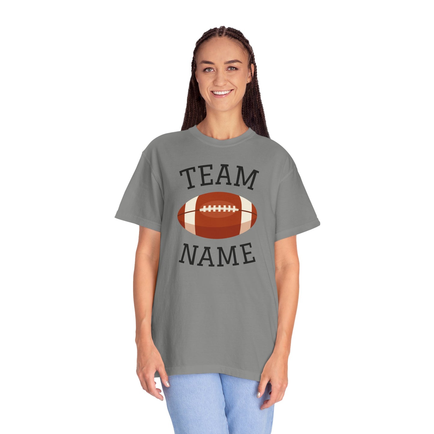 CUSTOM Football Team T-Shirt for Parents & Kids - Personalize with Name, Team Name & Number