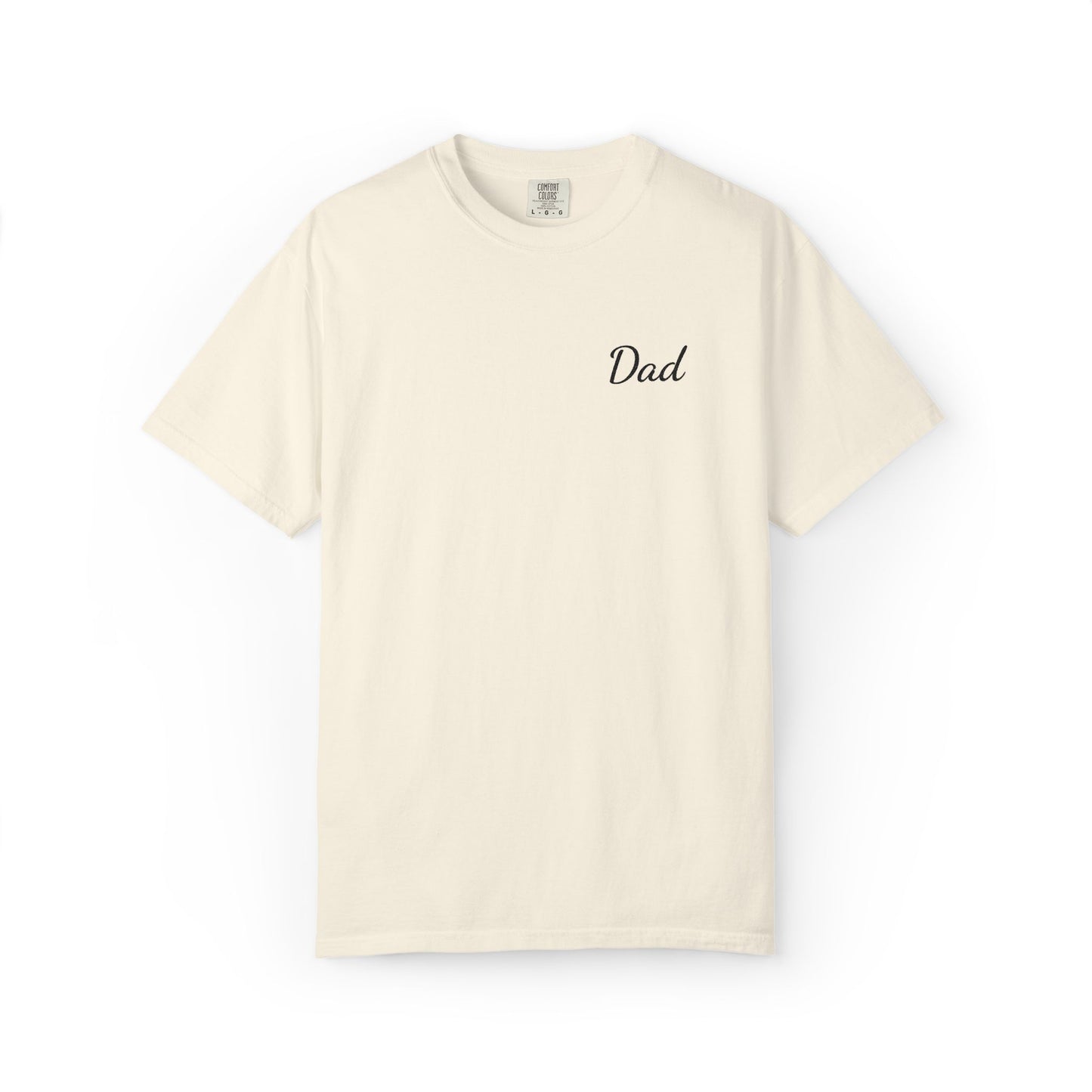 Dad Script Embroidered Comfort Color T-Shirt