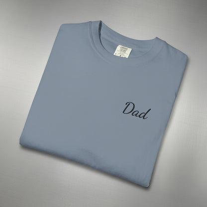 Dad Script Embroidered Comfort Color T-Shirt