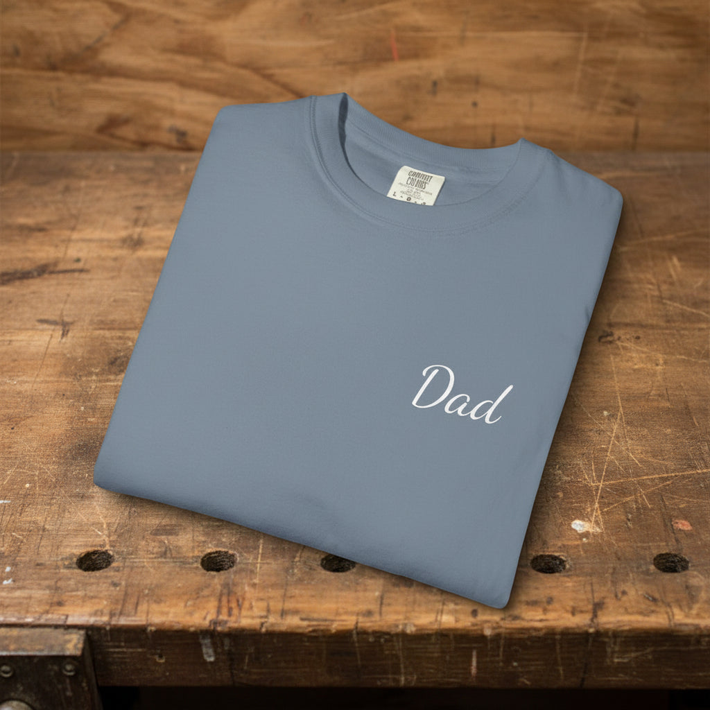 Dad Script Printed T-Shirt | Comfort Colors