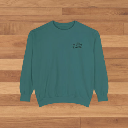 Girl Dad Embroidered Crewneck Sweatshirt | Comfort Colors