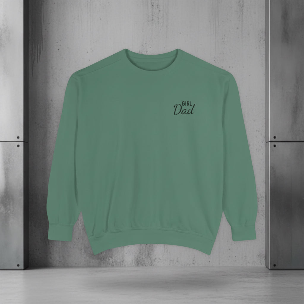 Girl Dad Embroidered Crewneck Sweatshirt | Comfort Colors