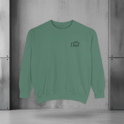 Girl Dad Embroidered Crewneck Sweatshirt | Comfort Colors